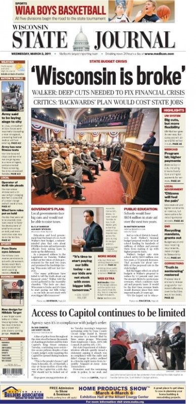 March 2, 2011 front page